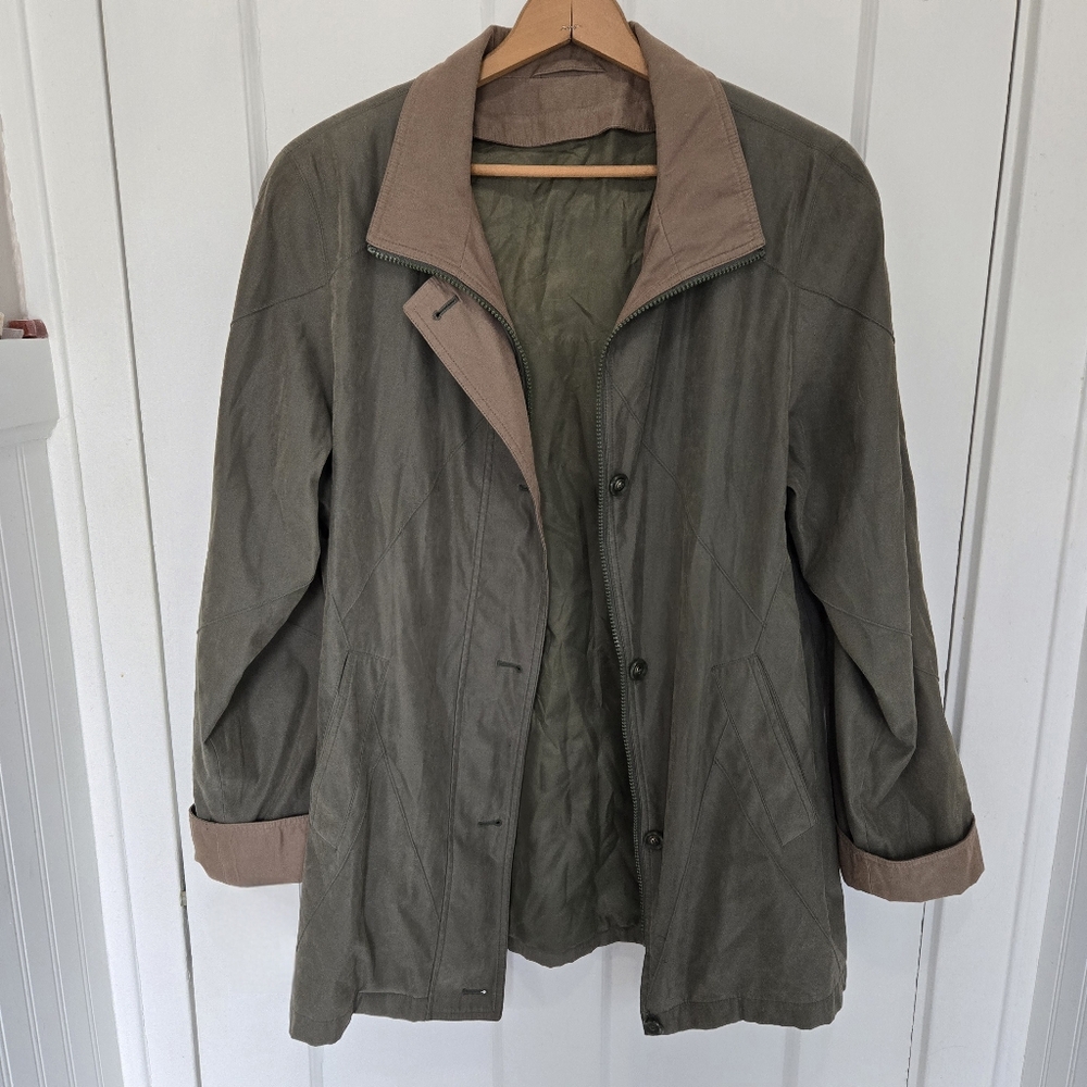 Vintage Braettan Womens Barn Coat Size M Quilted Chore Coat Cottagecore Country - Picture 2 of 12